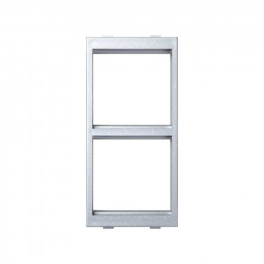 Фотография товара 'Simon S62-8 Адаптер на 2 модуля K45 с вертикальной фиксацией, алюминий, Connect'