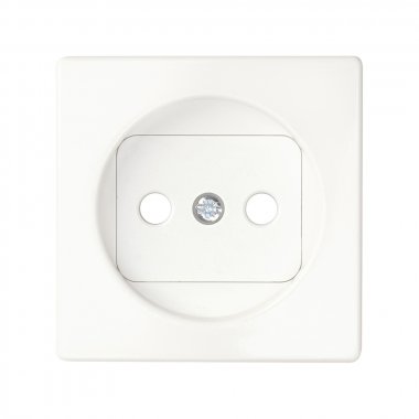 Фотография товара 'Simon 82040-30 Накладка со шторками для розетки 2Р, белый, S82'