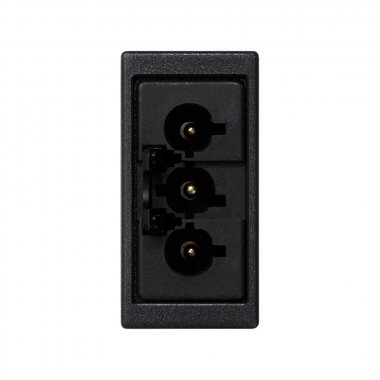 Фотография товара 'Simon K121A-14 Розетка узкая QC "папа" 2P+E, графит, K45, Connect'