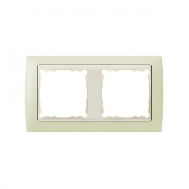 Фотография товара 'Simon 82720-31 Рамка на 2 поста, сл.кость/сл.кость, S82'