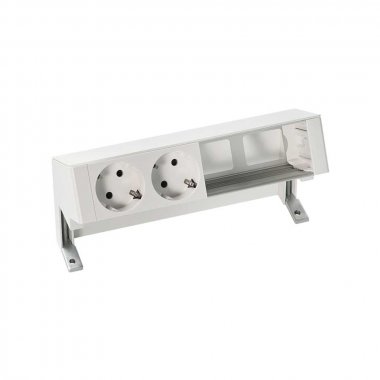 Фотография товара 'Simon 42402000-130 Настольный x4 розеточный блок, 2х2P+E, 2 пустых модуля'