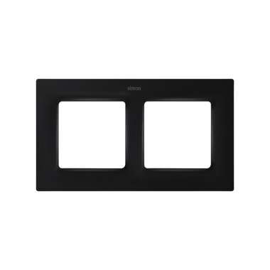 Фотография товара 'Simon 8200627-098 Рамка на 2 поста, мат.черный, S82C'