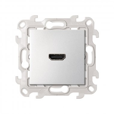 Фотография товара 'Simon 2411094-033 Розетка HDMI v1.4, алюминий, S24'
