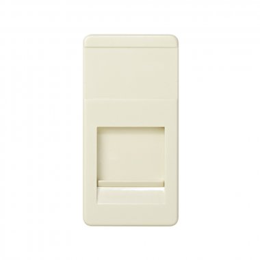 Фотография товара 'Simon 27087-31 Накладка прямая узкая со шторкой на 1 разъем RJ45'