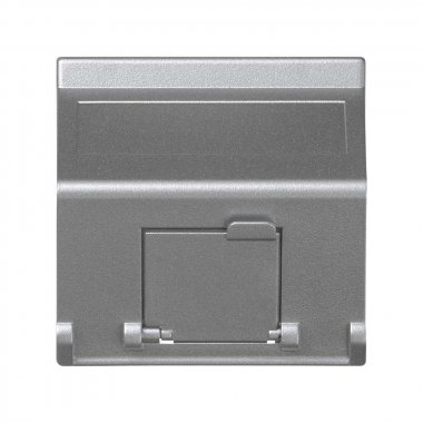 Фотография товара 'Simon K80-8 Накладка наклонная на 1 разъем RJ45 со шторкой'