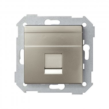 Фотография товара 'Simon 8200005-094 Накладка прямая со шторкой и суппортом на 1 разъем RJ45'