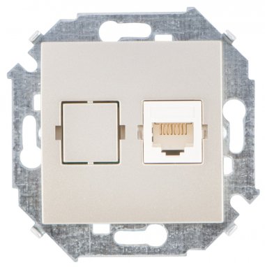 Фотография товара 'Simon 1591598-034 Розетка информационная RJ45 Cat.6 UTP (Systimax)'