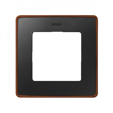 Фотография товара 'Simon 8201610-246 Рамка на 1 пост, графит/металл.медь, S82D'