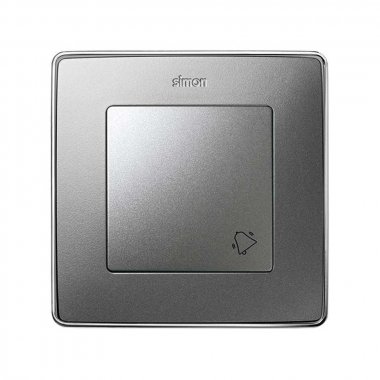 Фотография товара 'Simon 82017-93 Клавиша для вык-ля с пикт."Звонок", мат.алюминий, S82D'