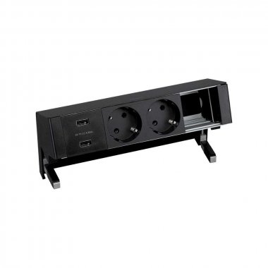 Фотография товара 'Simon 42422000-138 Настольный x4 розеточный блок, 2x2P+E, USB A+A з/у'