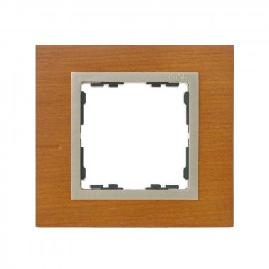 Фотография товара 'Simon 82917-66 Рамка на 1 пост, дерево, дуб/шампань, S82N'