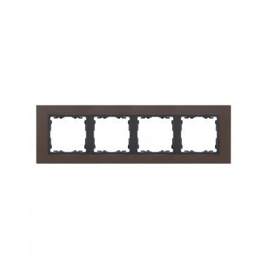 Фотография товара 'Simon 82847-38 Рамка на 4 поста, металл, свинец/графит, S82N'