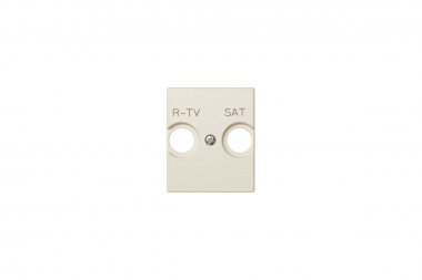 Фотография товара 'Simon 82097-51 Накладка для розетки R-TV+SAT с пикт."R-TV SAT", сл.кость, S82Centr'