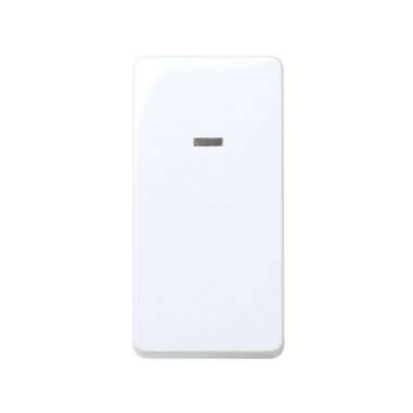 Фотография товара 'Simon 27134-64 Двухполюсный выключатель с индикатором узкий, 16AX 250В'