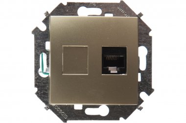 Фотография товара 'Simon 1591551-034 Розетка информационная RJ45 Cat.5e UTP (AMP)'