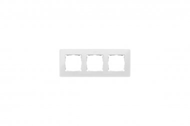 Фотография товара 'Simon 8200630-203 Рамка на 3 поста, белый/розовый, S82D'