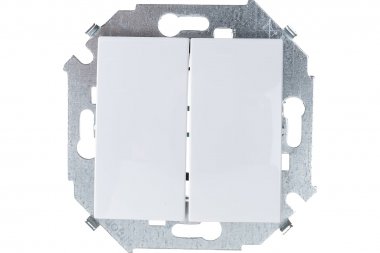 Фотография товара 'Simon 1591398-030 Двухклавишный выключатель, 16AX 250В'