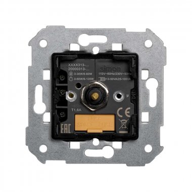 Фотография товара 'Simon 7502313-039 Светорегулятор LED, проходной, 6-60/120Вт 230В~, S75'