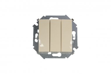 Фотография товара 'Simon 1591391-031 Трехклавишный выключатель, 10AX 250В'