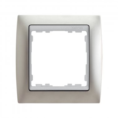 Фотография товара 'Simon 82914-33 Рамка на 1 пост, металл, алюминий/алюминий, S82'