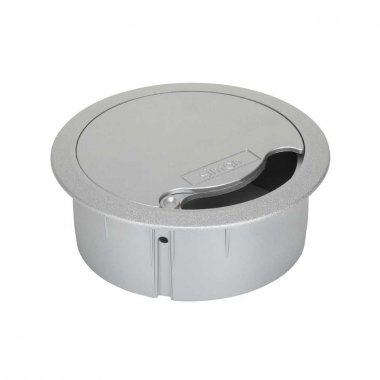 Фотография товара 'Simon TS10-8 Вывод кабеля для фальшпола или мебели Ø102мм, алюминий'