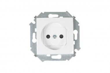 Фотография товара 'Simon 1591444-030 Розетка со шторками 2Р, 16A 250В'