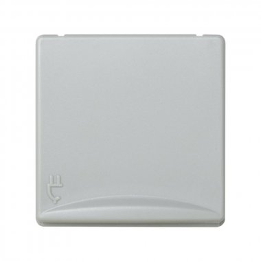 Фотография товара 'Simon 27490-37 Розетка с крышкой и шторками Schuko 2Р+Е, 16A 250В'