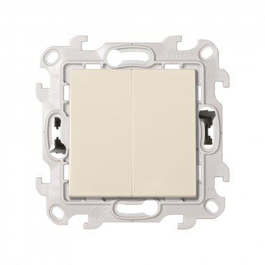 Фотография товара 'Simon 2420398-031 Двухклавишный выключатель, 10AX 250В'