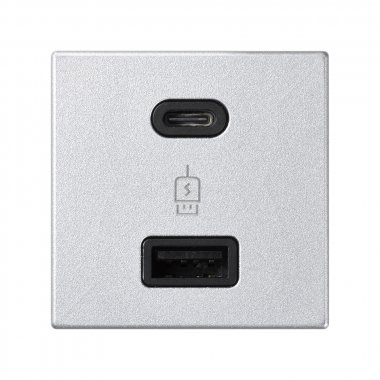 Фотография товара 'Simon K126F-8 Зарядное устройство USB A+C 18W, 230В'