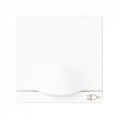 Фотография товара 'Simon 8200090-090 Накладка с крышкой и шторками для розетки Schuko 2Р+Е'