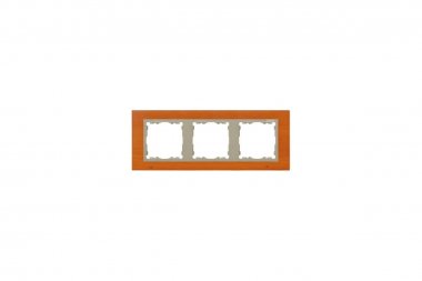 Фотография товара 'Simon 82937-67 Рамка на 3 поста, дерево, вишня/шампань, S82N'