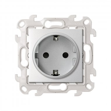 Фотография товара 'Simon 2450432-033 Розетка со шторками Schuko 2Р+Е, 16A 250В'