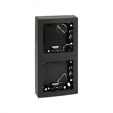 Фотография товара 'Simon 73621-62 Рамка на 2 поста для вертикального монтажа цвета графит 73 Loft'