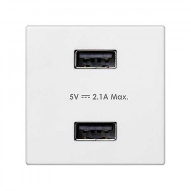 Фотография товара 'Simon K126E-9 Зарядное устройство USB A+A 10W, 230В'