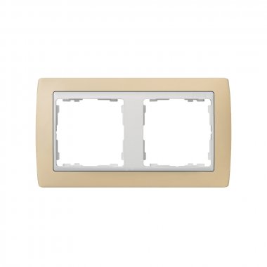 Фотография товара 'Simon 82621-31 Рамка на 2 поста, кремовый/белый, S82'