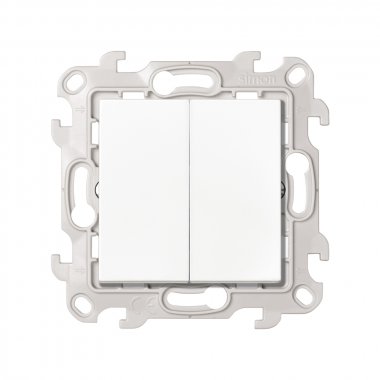 Фотография товара 'Simon 2450398-030 Двухклавишный выключатель, 10AX 250В'