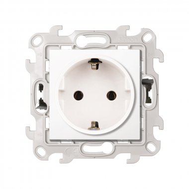 Фотография товара 'Simon 2420434-030 Розетка Schuko 2Р+Е, 16A 250В~ P&Go'
