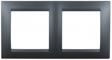 Фотография товара 'Simon 1500620-038 Рамка на 2 поста, графит, S15'