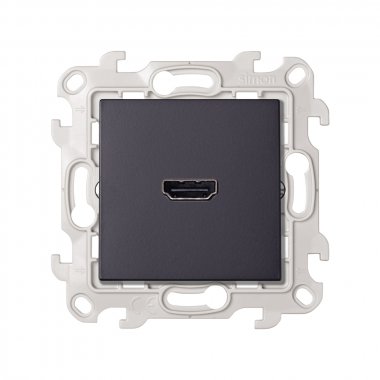 Фотография товара 'Simon 2411094-038 Розетка HDMI v1.4, графит, S24'