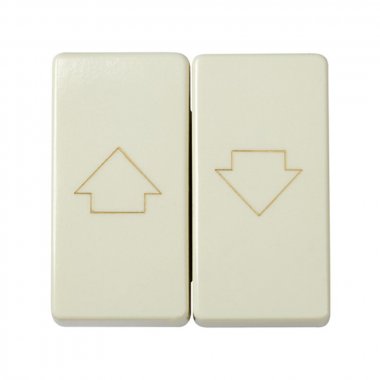 Фотография товара 'Simon 27332-32 Двухклавишный кнопочный выкл-ль для жалюзи, c блокировкой, 10A 250В'