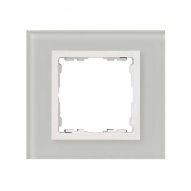 Фотография товара 'Simon 82617-60 Рамка на 1 пост, стекло, натуральный/белый, S82N'