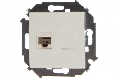 Фотография товара 'Simon 1591551-030 Розетка информационная RJ45 Cat.5e UTP (AMP)'