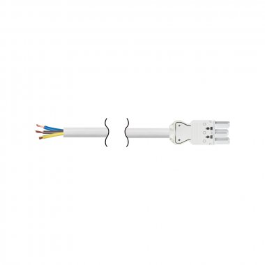 Фотография товара 'Simon CR4020-9 Кабель 2м 3x2,5мм "мама - free-end" 2P+E, белый, QC'