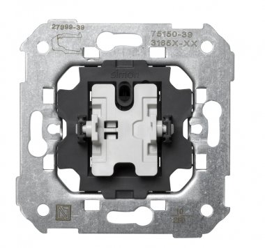 Фотография товара 'Simon 75150-39 Кнопочный выключатель, 10A 250В~, S75'