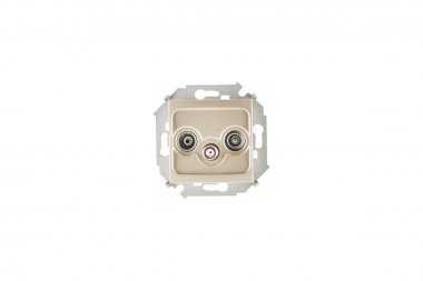 Фотография товара 'Simon 1591466-034 Розетка R-TV-SAT одиночная, шампань, S15'