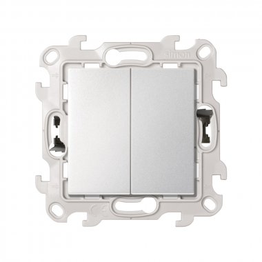 Фотография товара 'Simon 2420398-033 Двухклавишный выключатель, 10AX 250В~ P&Go'