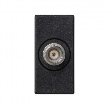 Фотография товара 'Simon K102D-14 Розетка узкая BNC 75 Ом, графит, K45, Connect'