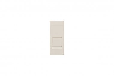 Фотография товара 'Simon 82585-61 Накладка прямая узкая со шторкой на 1 разъем RJ45'