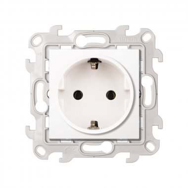 Фотография товара 'Simon 2450434-030 Розетка Schuko 2Р+Е, 16A 250В'