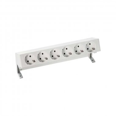Фотография товара 'Simon 42606000-130 Настольный x6 розеточный блок, 6x2P+E'